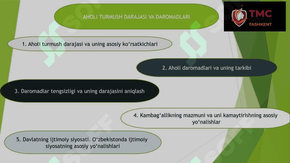 AHOLI TURMUSH DARAJASI VA DAROMADLARI 2
