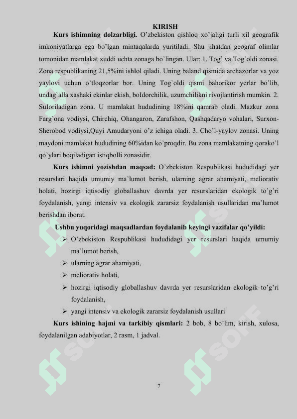 Raqamli qishloq xo’jaligining O’zbekiston uchun samaralari. 8