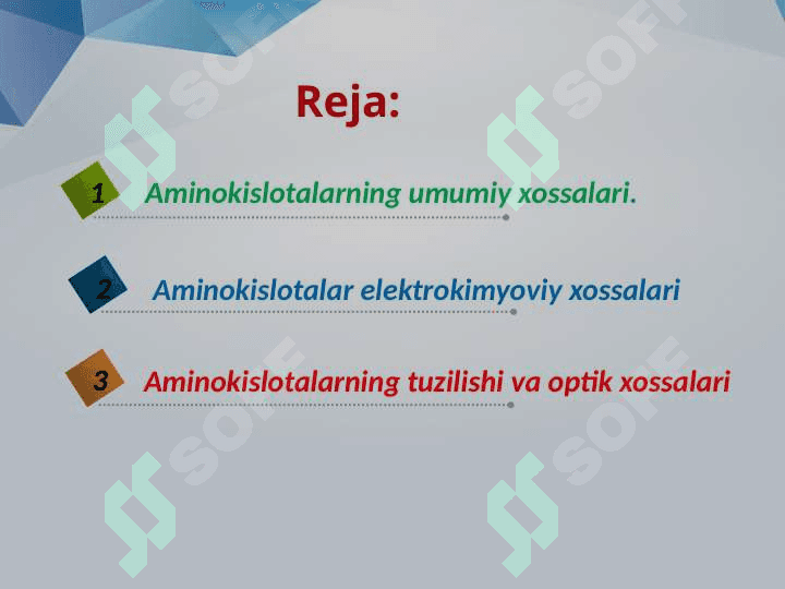 Ayrim aminokislotalarning almashinuvi reaksiyalari 2