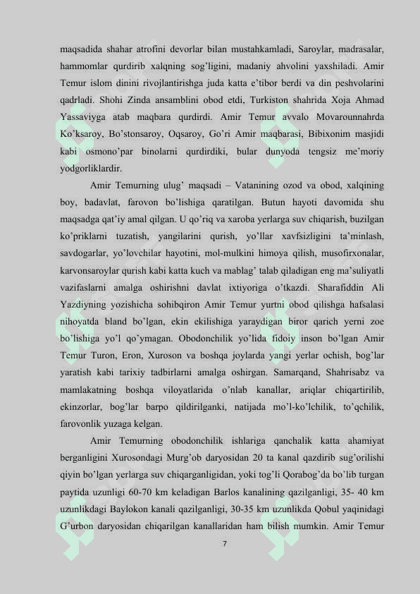 Amir Temur davlatining boshqaruv tartiblari 7