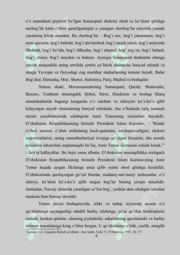 Amir Temur davlatining boshqaruv tartiblari 8
