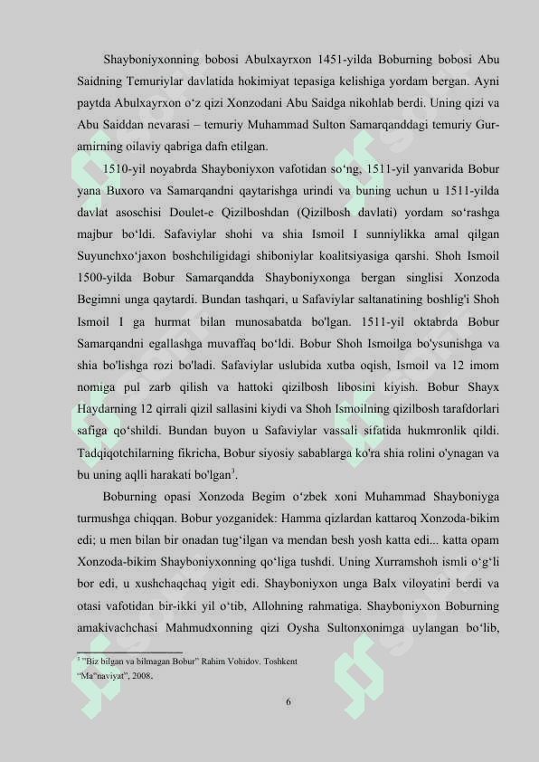 ZAHIRIDDIN MUHAMMAD BOBUR 6