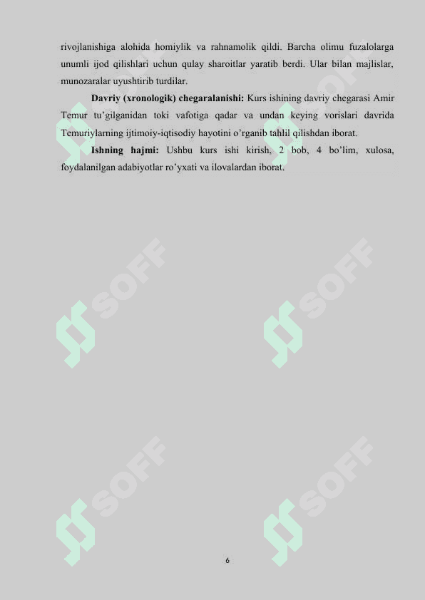 AMIR TEMUR VA TEMURIYLAR DAVRIDA SIYOSIY VA MADANIY HAYOT 6