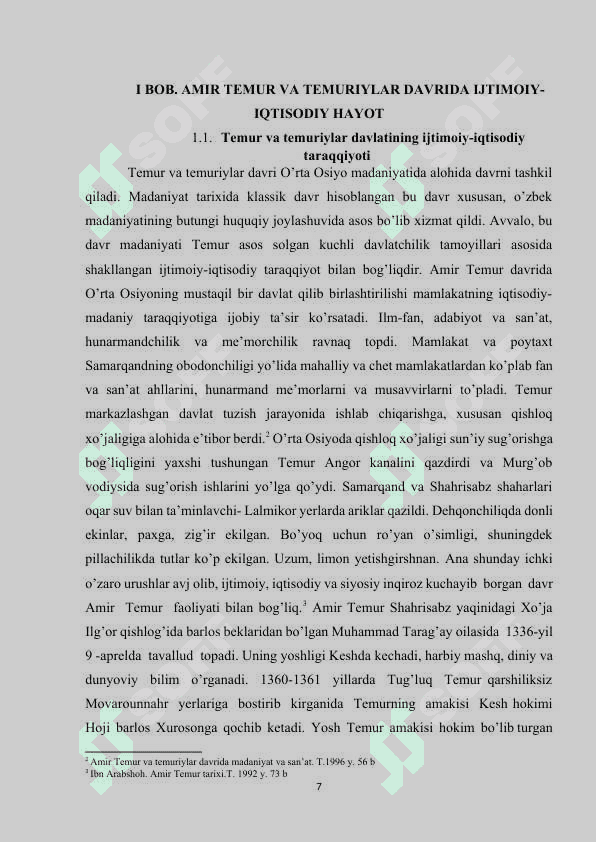 AMIR TEMUR VA TEMURIYLAR DAVRIDA SIYOSIY VA MADANIY HAYOT 7