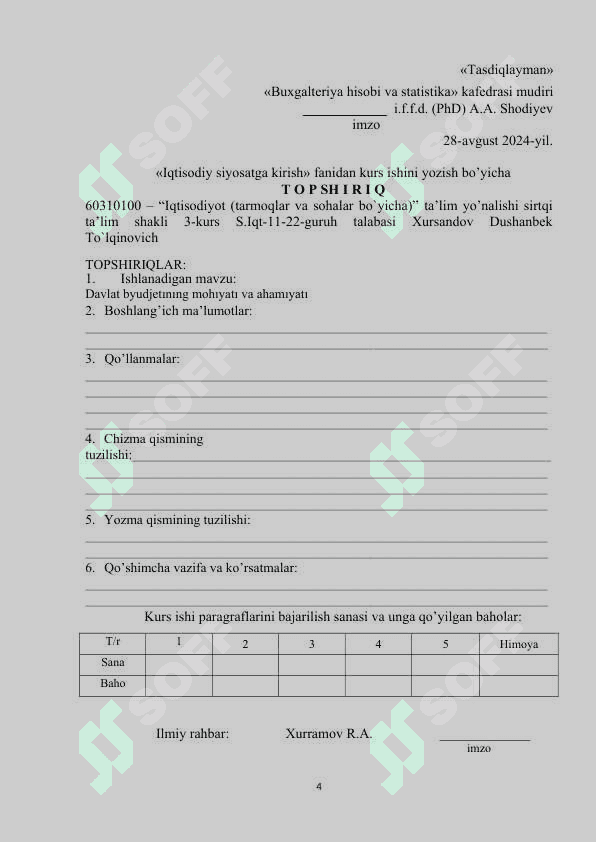DAVLAT BYUDJETINING MOHIYATI VA AHAMIYATI 4
