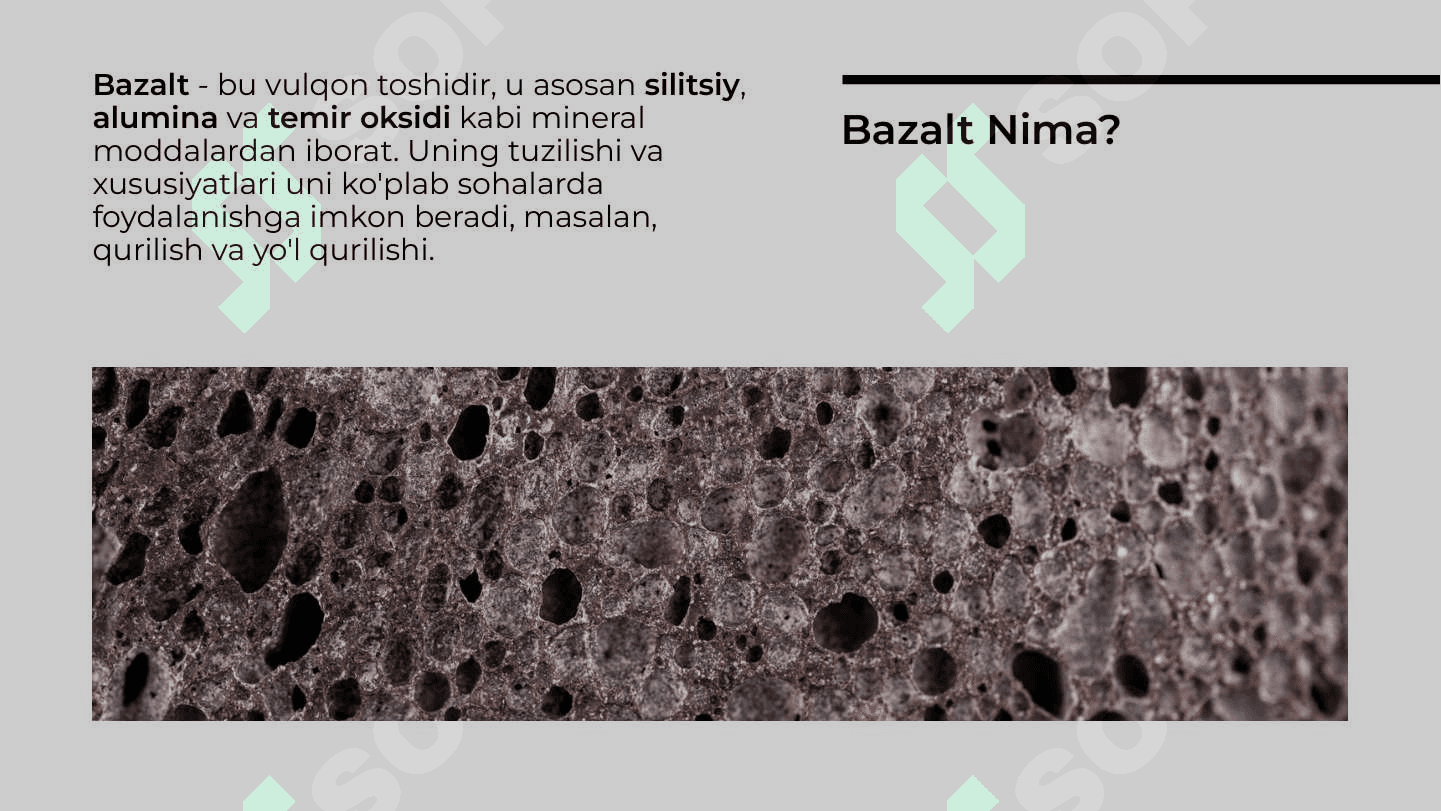 Bazaltning tarkibiy tuzilishi va ishlash prinsipi 3