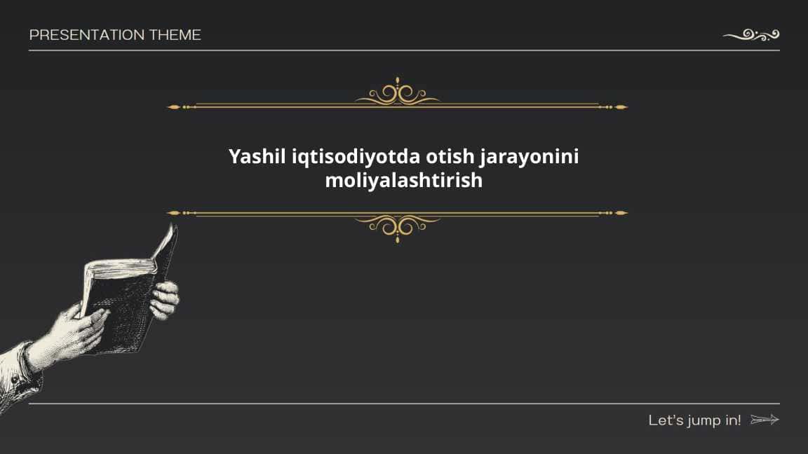 Yashil iqtisodiyotda otish jarayonini moliyalashtirish