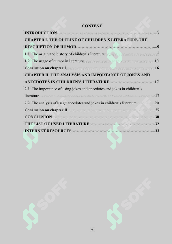 THE ROLE OF JOKES AND ANECDOTES IN CHILDREN’S LITERATURE 2