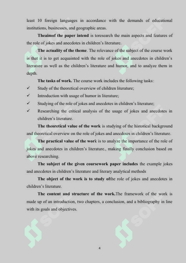 THE ROLE OF JOKES AND ANECDOTES IN CHILDREN’S LITERATURE 4