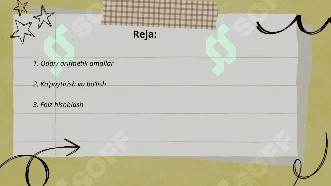 Oddiy hisoblashlar va grafiklar chizish 2