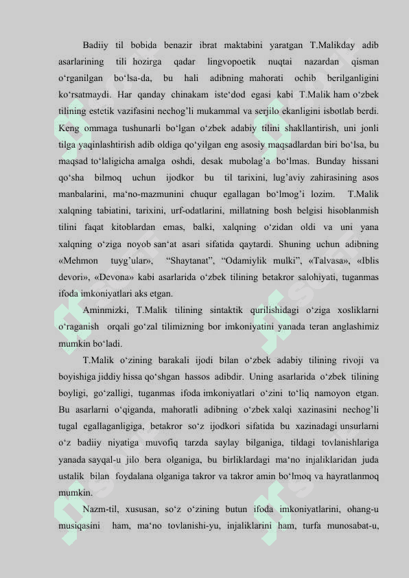 Tohir Malik asarlarida emotsional gaplar 8