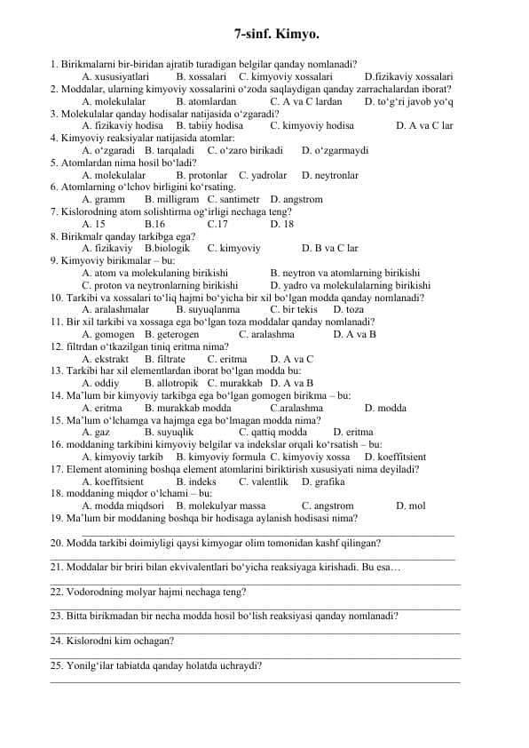 7-sinf-kimyo-fanidan-testlar-15