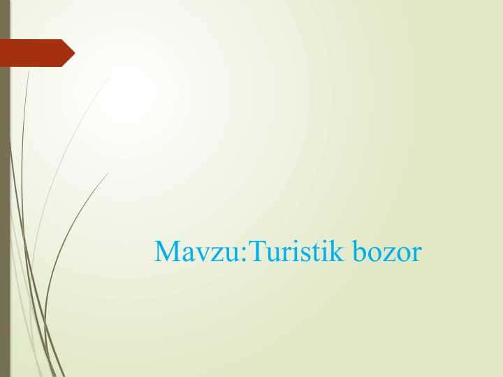 Turistik bozor