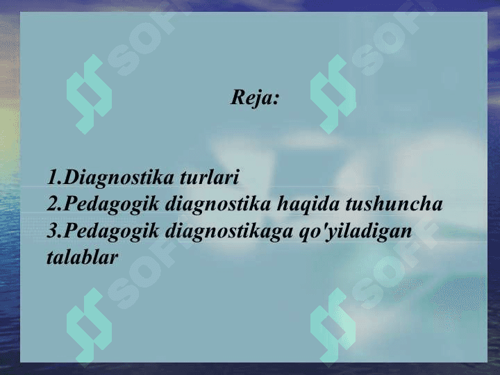 Pedagogik  diagnostika 2
