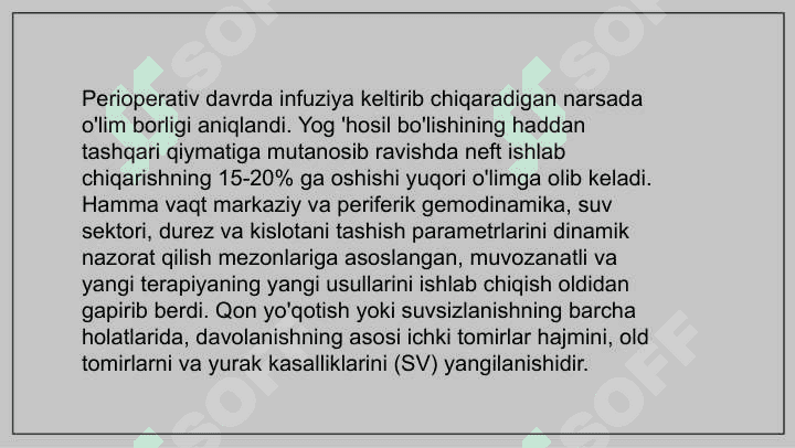 INFUZION TERAPIYA KORSATMA VA QARSHI KO’RSATMA 8