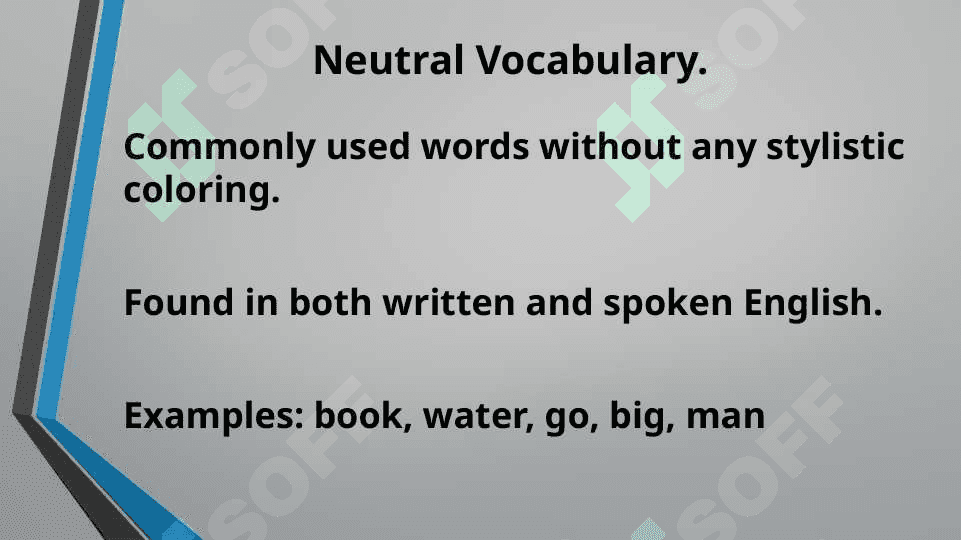 Stylistic Classification of the English Vocabulary.Special Literary Vocabulary. 3