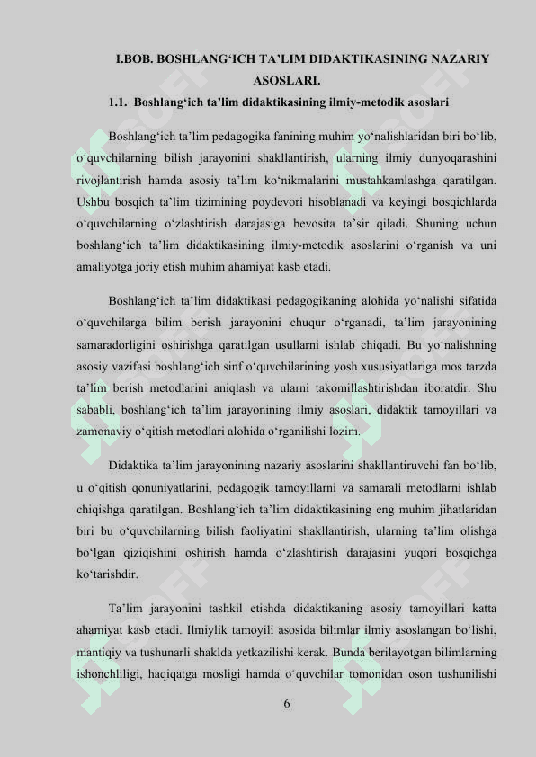 Boshlang'ich talim didaktikasining maqsad va vazifalarim 6