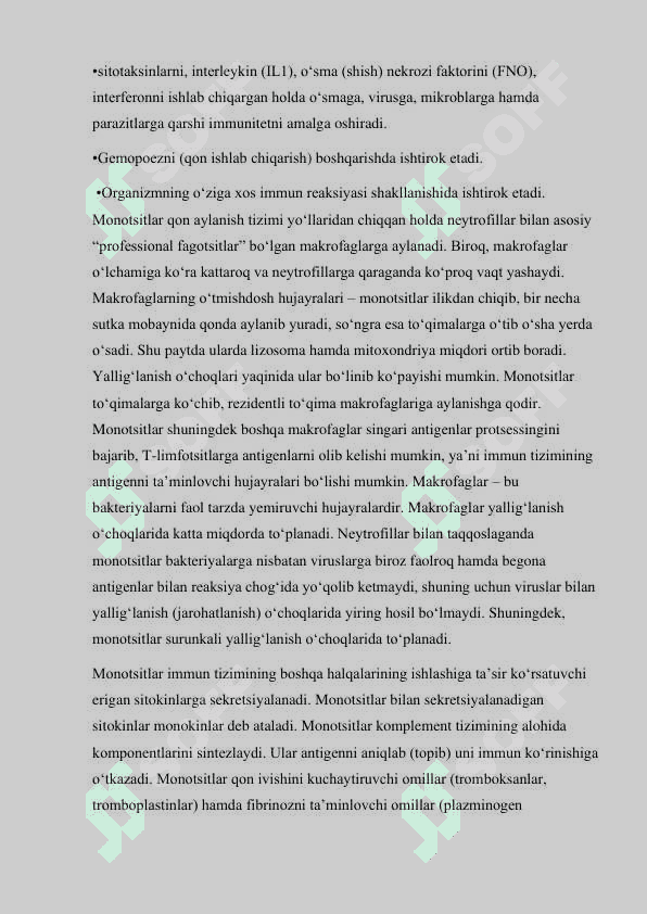 Immun tizimining hujayralari. 7