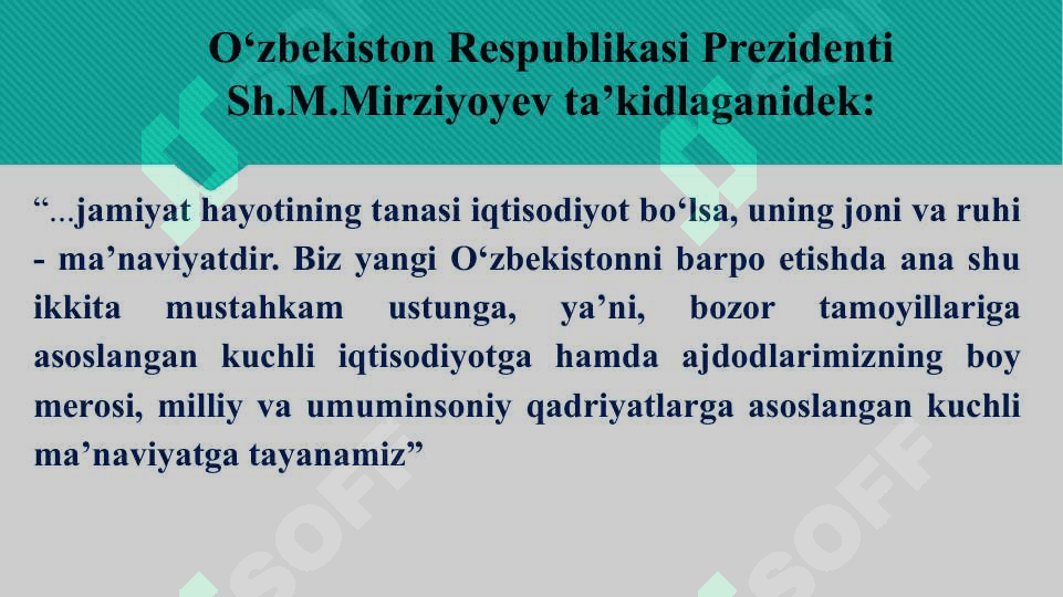 BUYUK O‘TMISHNI, O‘ZLIKNI ANGLASH MOHIYATI 3