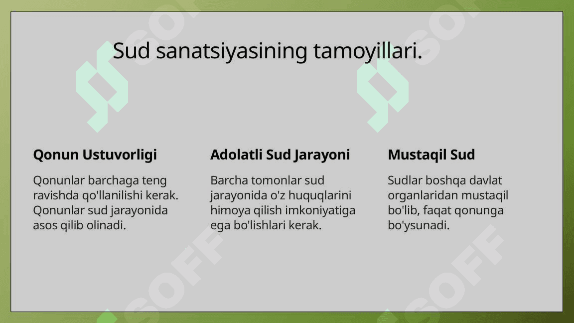Sud sanatsiyasi 6