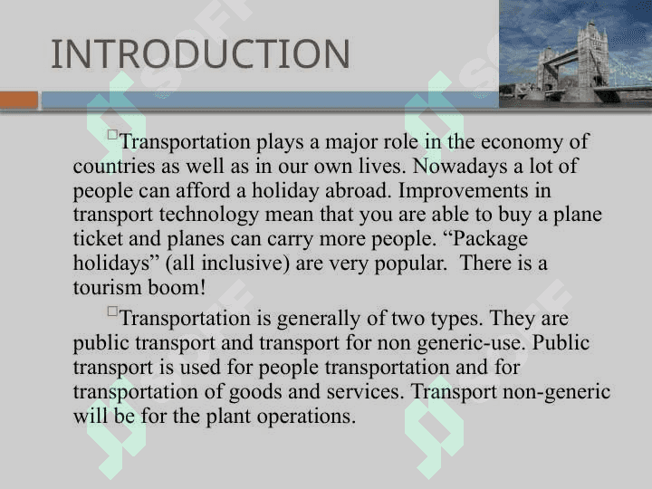 TRANSPORT AND TRAVELLING 3