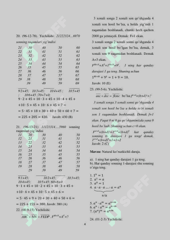 1996-2003 OQ to'plam yechimlari 4