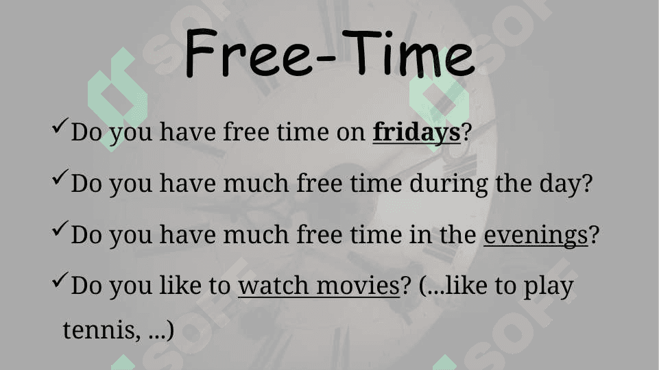 Free-time activities 3
