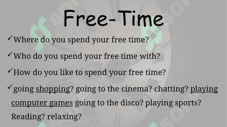 Free-time activities 7
