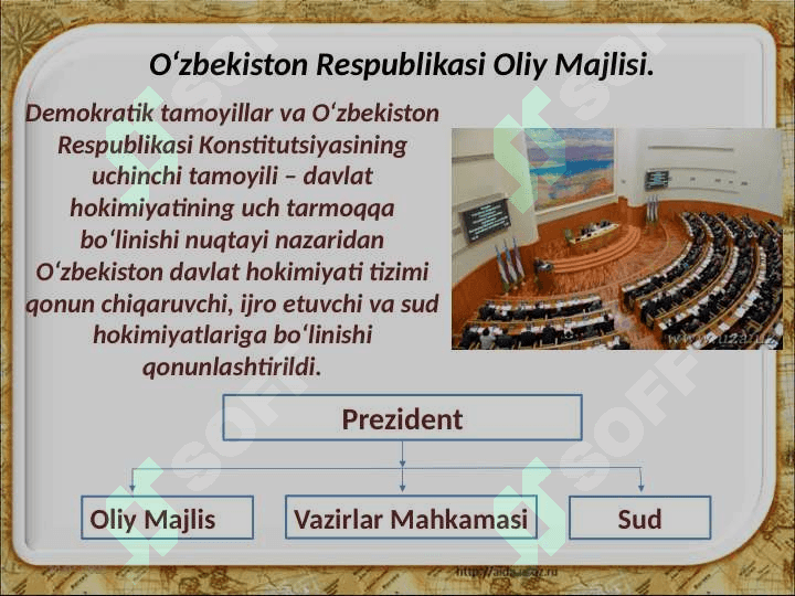 O‘zbekiston Respublikasi milliy davlatchiliginingshakllanishi va rivojlanishi 6