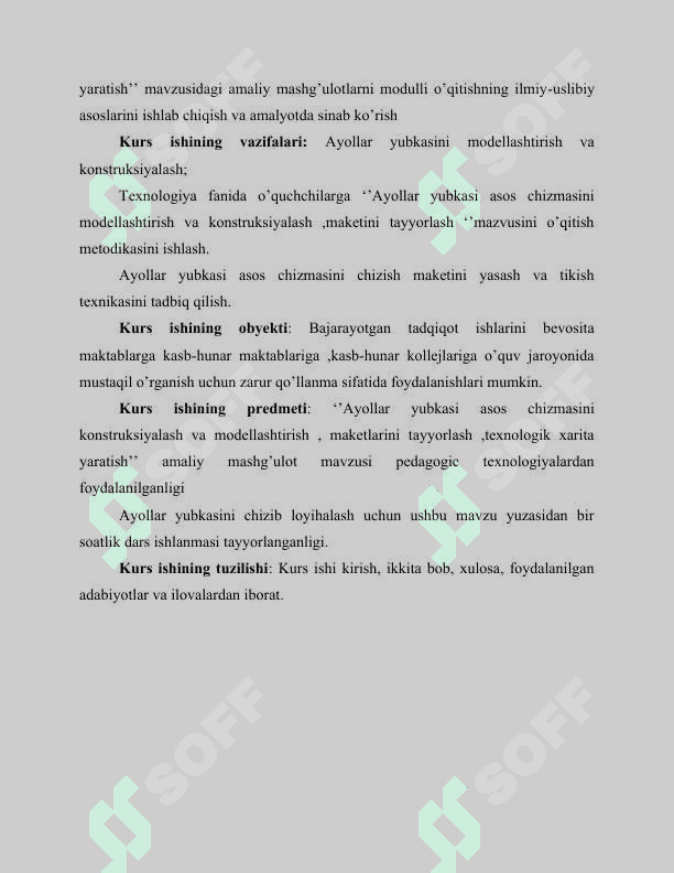 Texnologiya fanida o’quvchilarga “Yubkalarni konstruksiyalash” mavzusini o’qitish metodikasi 5
