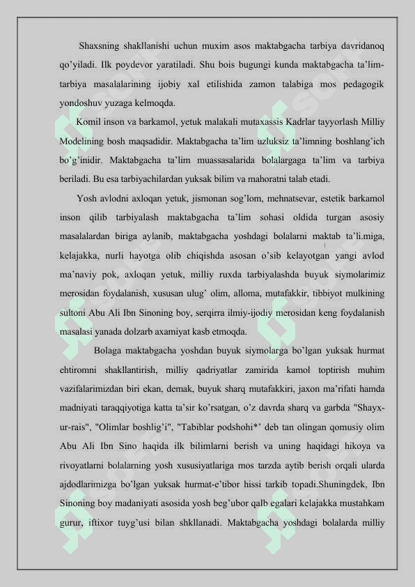 Sharq mutafakkirlarning maktabgacha yoshdagi bolalarni jismoniy tarbiyalashga oid qarashlari 3