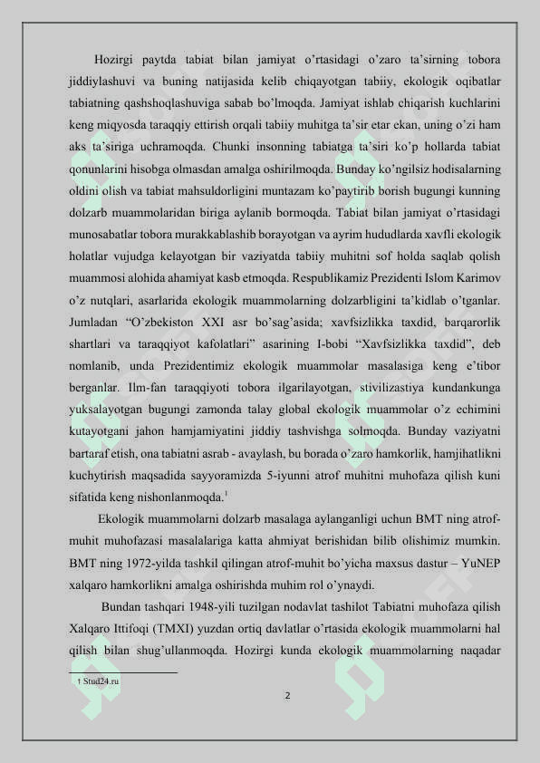 Koreya Respublikasida ekologik muammolar va ularni bartaraf etishning iqtisodiy yo’llari 2