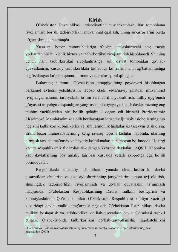 Tadbirkorlik faoliyati uning turlari va asosiy belgilari 2