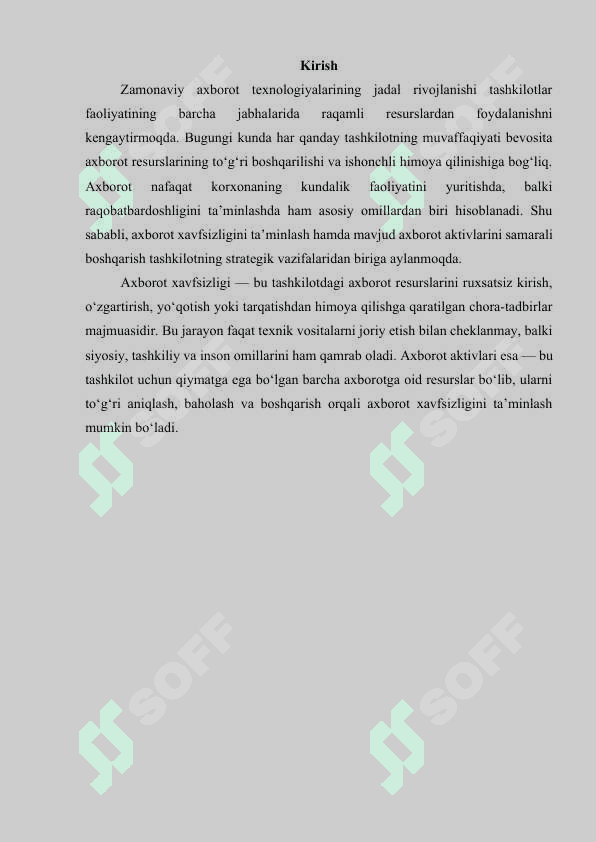 Axborot xavfsizligini tashkil etish va aktivlarni boshqarish 3
