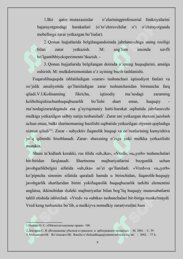 Fuqarolik-huquqiy javobgarlik 8