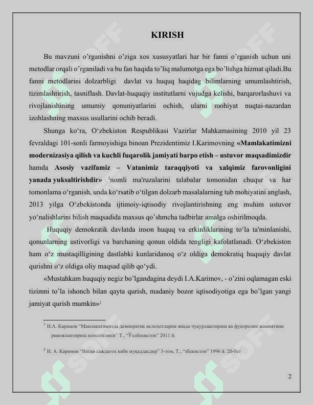 Davlat va huquq nazariyasi fanining o’rganilish metodlari. 2