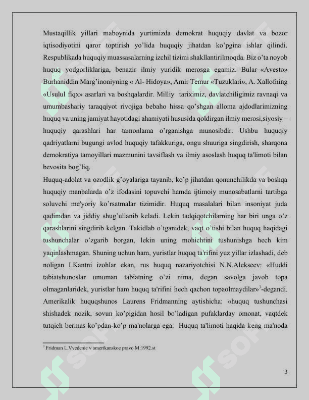 Davlat va huquq nazariyasi fanining o’rganilish metodlari. 3