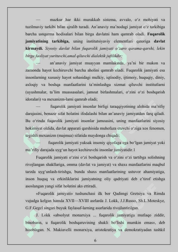 Fuqarolik jamiyati va huquqiy davlat tushunchasi va ta’rifi 6