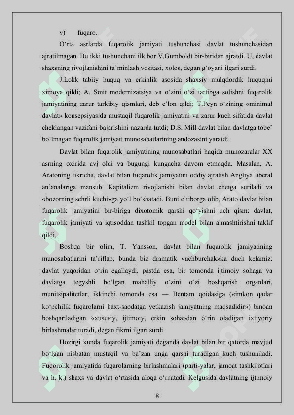 Fuqarolik jamiyati va huquqiy davlat tushunchasi va ta’rifi 8