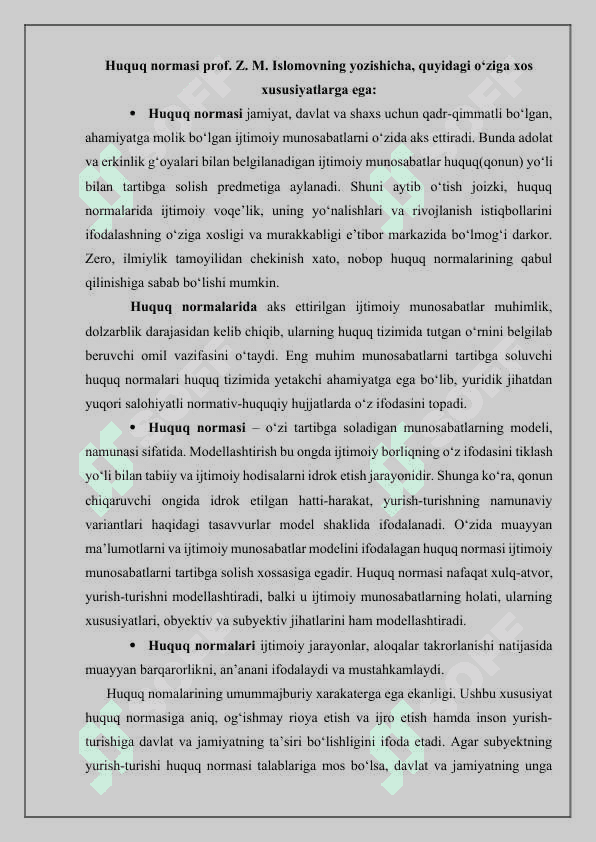 Huquq tizimining tarkibiy tuzilishi 3