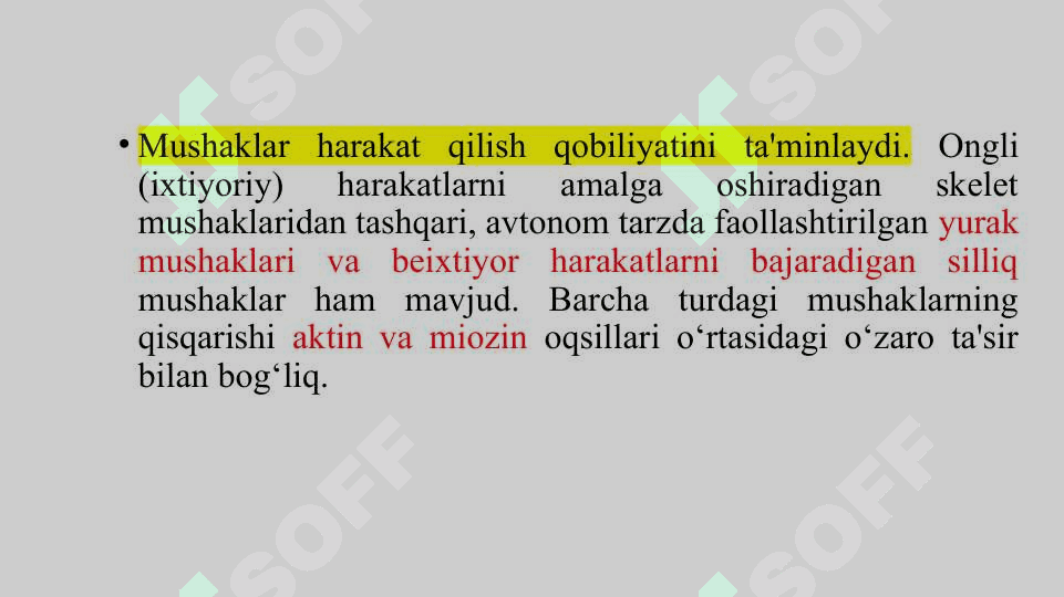 Mushak biokimyosi 6