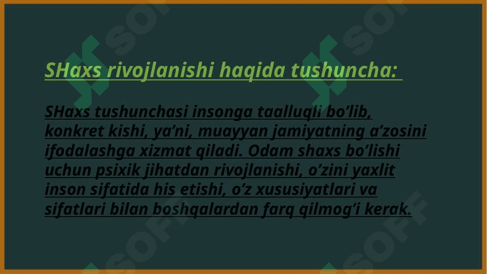 Shaxsning ijtimoiylashuvida muhitning ta'siri 3