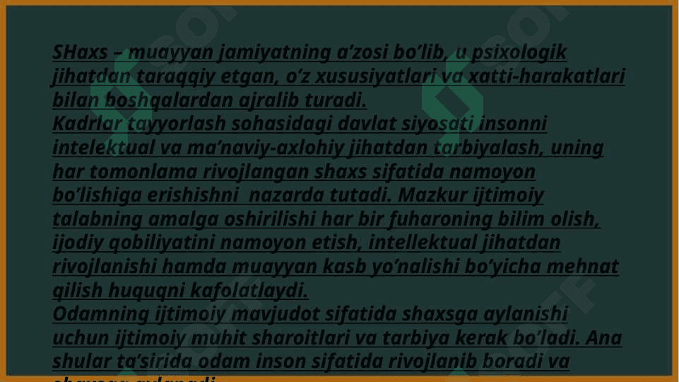 Shaxsning ijtimoiylashuvida muhitning ta'siri 4