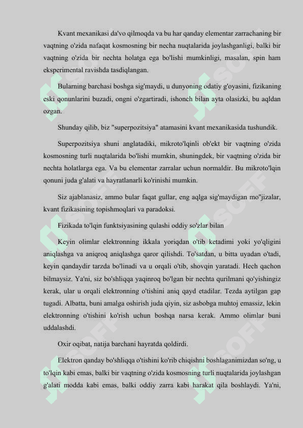 KVANT O'RALAR VA ULARNING XUSUSIYATLARI 4