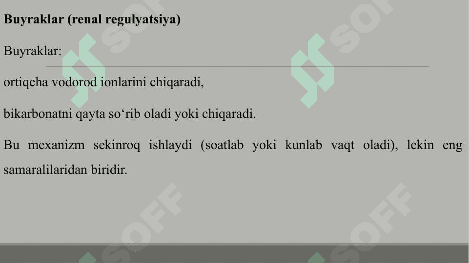 ORGANIZMDA KISLOTA-ISHQOR BALANSINI BOSHQARUVCHI MEXANIZMLAR 4