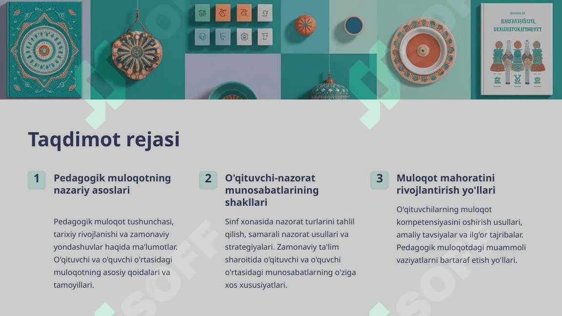 Pedagogik muloqot va o'qituvchi-nazorat munosabatlari 2