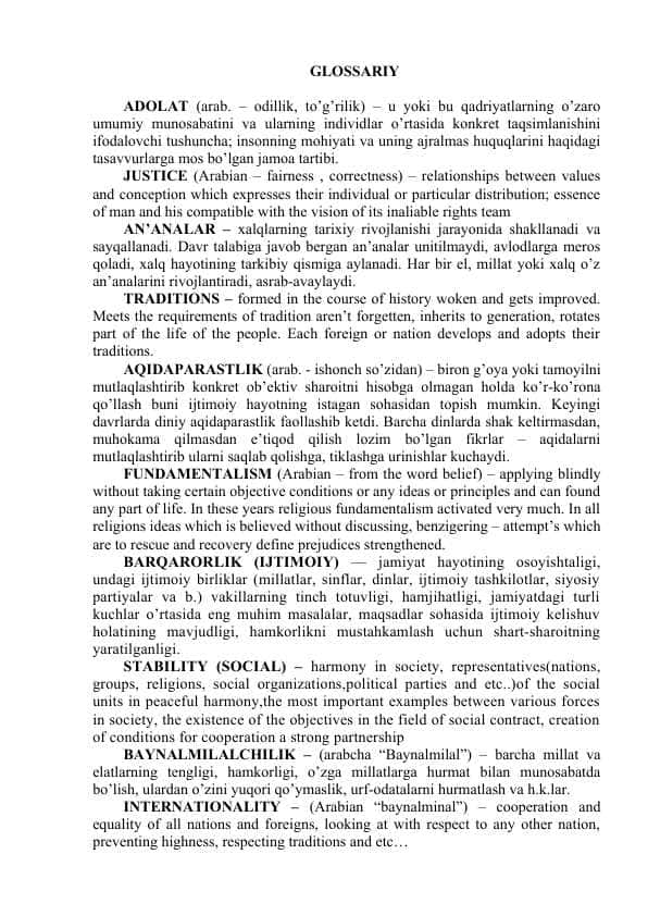 glossariy dinshunoslik 1