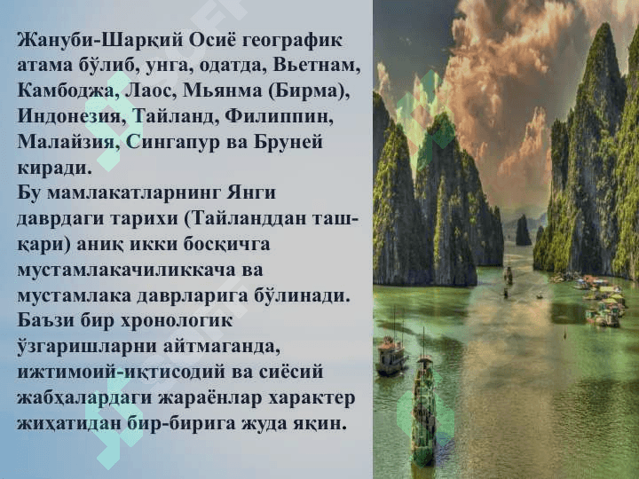 Жанубий-Шарқий Осиё мамлакатлари 7