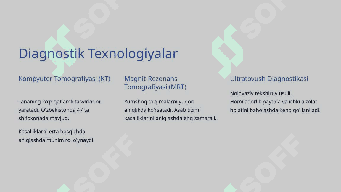 Zamonaviy Tibbiyotda Texnologiyalarning O'rni 3