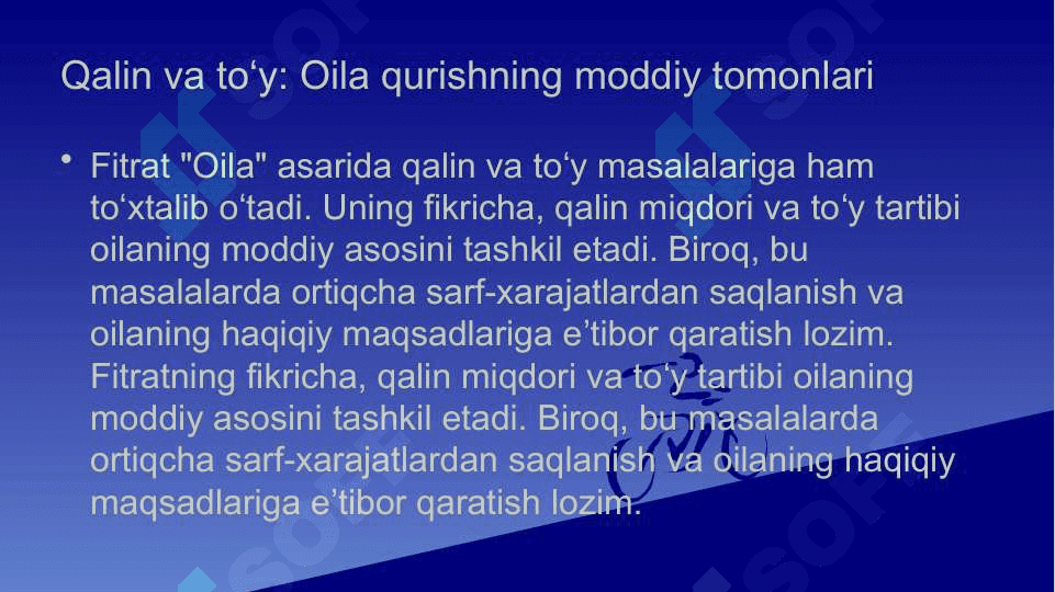 Abdurauf Fitratning Oila asari dagi oila qurish tartiblari va farzand tarbiyasiga oid g'oyalar 7